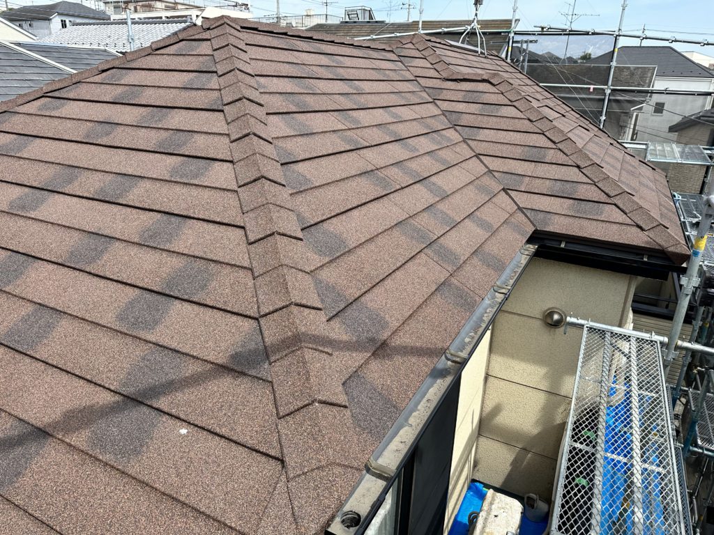 施工後の屋根の様子です。<br />
素敵な屋根になりました。