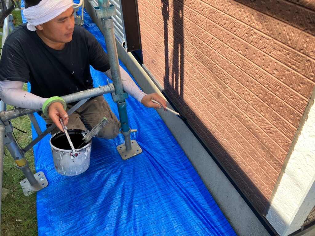 付帯部塗装<br />
