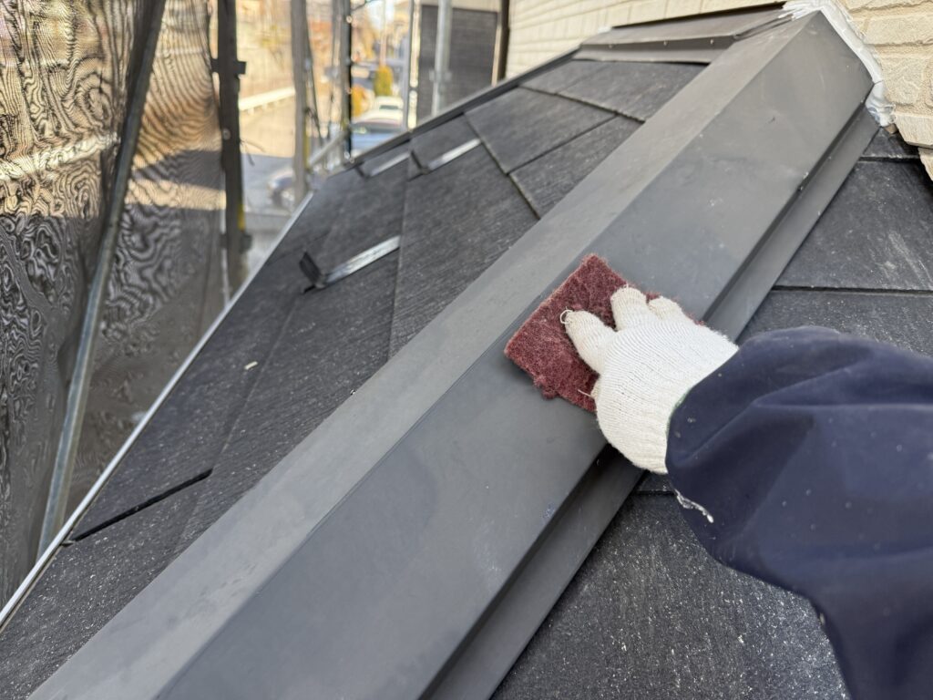屋根板金ケレン